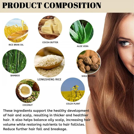 VIP 2Pcs Rice Water Shampoo Bar for Hair Growth